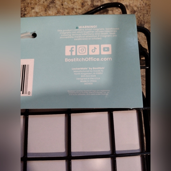 Bostitch Lockermate 6 piece locker kit, black. - Picture 3 of 10